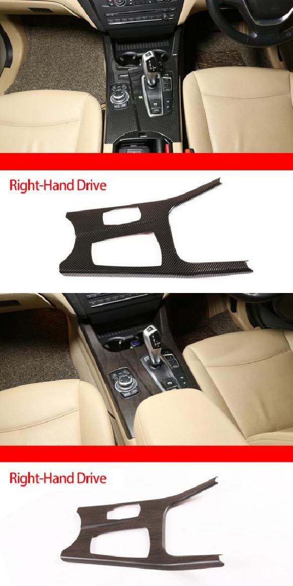 RHD& LHD センター コンソール ギア シフト パネル 装飾 ステッカー トリム 適用: BMW X3 F25 X4 F26 2011-2017 インテリア アクセサリー スタイル D RHD・スタイル E RHD AL-PP-2806 AL|オートパーツエージェンシー2号店