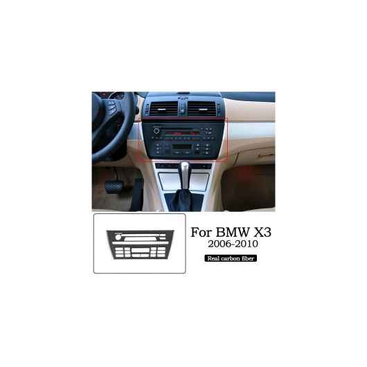 適用: BMW X3 E83 2006-2010 ソフト リアル カーボンファイバー調 インテリア 装飾 トリム フレーム 3D ステッカー デカール アクセサリー タイプ13 AL-PP-3364 AL Interior parts for cars｜オートパーツエージェンシー2号店