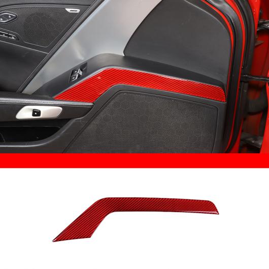 カーボンファイバー 適用: シボレー/CHEVROLET コルベット C7 2014-2019 レッド インテリア 装飾 ステッカー ギア ドア ハンドル ステアリング ホイール トリム タイプ23 AL-PP-3605 AL Interior parts for cars