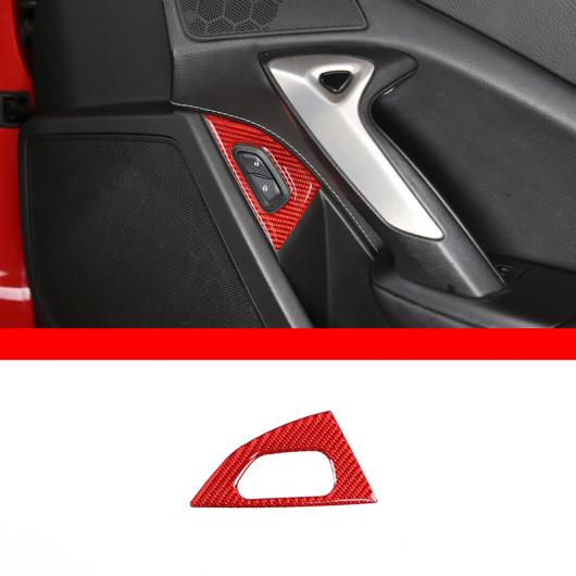 カーボンファイバー 適用: シボレー/CHEVROLET コルベット C7 2014-2019 レッド インテリア 装飾 ステッカー ギア ドア ハンドル ステアリング ホイール トリム タイプ11 AL-PP-3605 AL Interior parts for cars