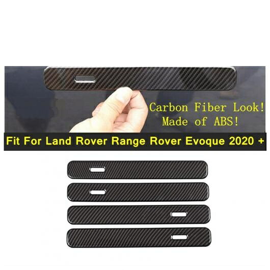 アウター ドア ハンドル 装飾 カバー トリム ストリップ 適用: ランド ローバー/ROVER レンジ ローバー/ROVER イヴォーク 2020 2021 エクステリア カーボン調 AL-PP-3675 AL Exterior parts for cars