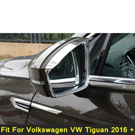 オート スタイリング リア ビュー バックミラー ミラー レイン アイブロー カバー トリム クローム 調 適用: フォルクスワーゲン/VOLKSWAGEN VW ティグアン 2016-2022 ABS AL-PP-3711 AL Exterior parts for cars