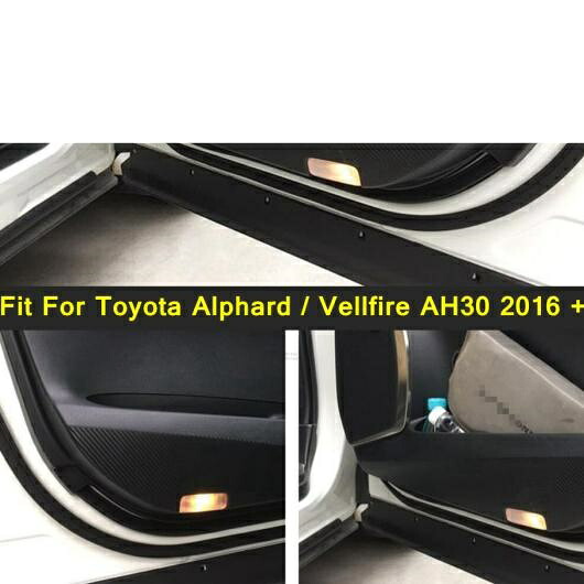 ドア アンチ-キック パッド マイクロファイバー レザー トリム カバー ステッカー 適用: トヨタ アルファード/ヴェルファイア AH30 2016-2020 AL-PP-3829 AL Interior parts for cars