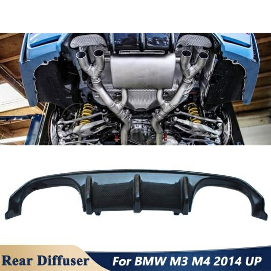 カーボンファイバー 素材 リア バンパー リップ ディフューザー 適用: BMW M3 F80 M4 F82 チューニング 2014 アップ カーボン AL-OO-1769 AL Exterior parts for cars