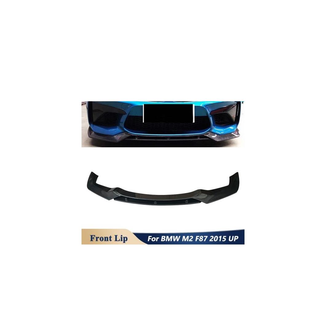 カーボンファイバー 素材 フロント バンパー チン リップ 適用: BMW M2 F87 チューニング 2015 アップ カーボン AL-OO-1766 AL Exterior parts for cars