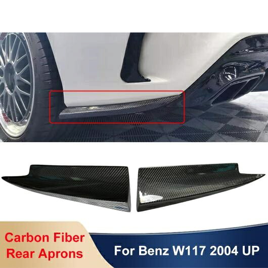 W117 リアル カーボンファイバー 装飾 リア バンパー エプロン カバー 適用: ベンツ W117 CLA260 CLA45 CLA200 2004 アップ カーボン AL-OO-2140 AL Exterior parts for cars