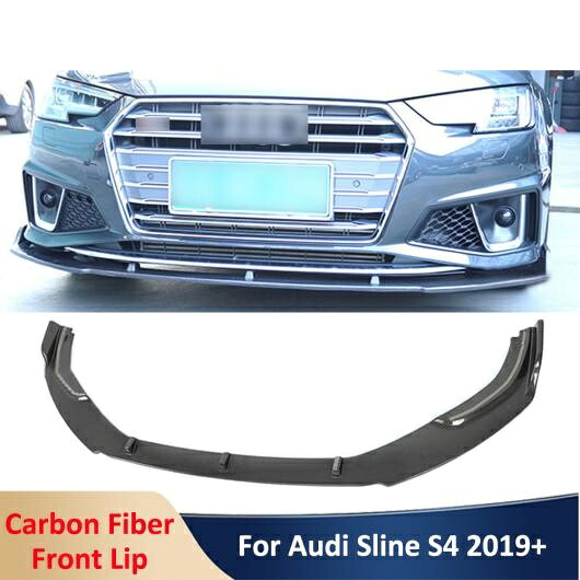 A4 Sライン S4 フロント バンパー リップ リアル カーボンファイバー シャベル チン 適用: アウディ/AUDI A4 Sライン S4 2019 アップ チューニング カーボン AL-OO-2222 AL Exterior parts for cars