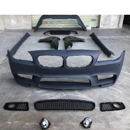 F10 F18 M5 MT タイプ PP 未塗装 ビッグ ボディ キット フロント バンパー サイド スカート フェンダー リア バンパー 適用: BMW 5シリーズ 525i 53I 未塗装 AL-OO-2305 AL Exterior parts for cars