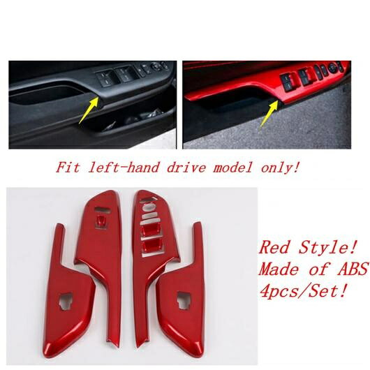 インテリア キット 適用: ホンダ シビック 2016-2020 レッド トランスミッション シフト ギア パネル フレーム 装飾/ダッシュボード カバー トリム タイプB AL-PP-4142 AL Interior parts for cars