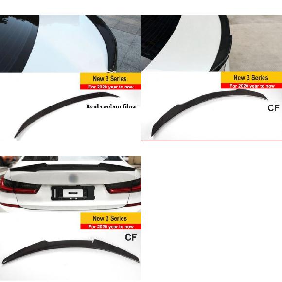 リアル カーボンファイバー リア スポイラー ウィンド ウイング トランク スポイラー 適用: BMW 1/2/3/4/5/8シリーズ CS M4 P M 3シリーズ AL-OO-2600 AL Exterior parts for cars