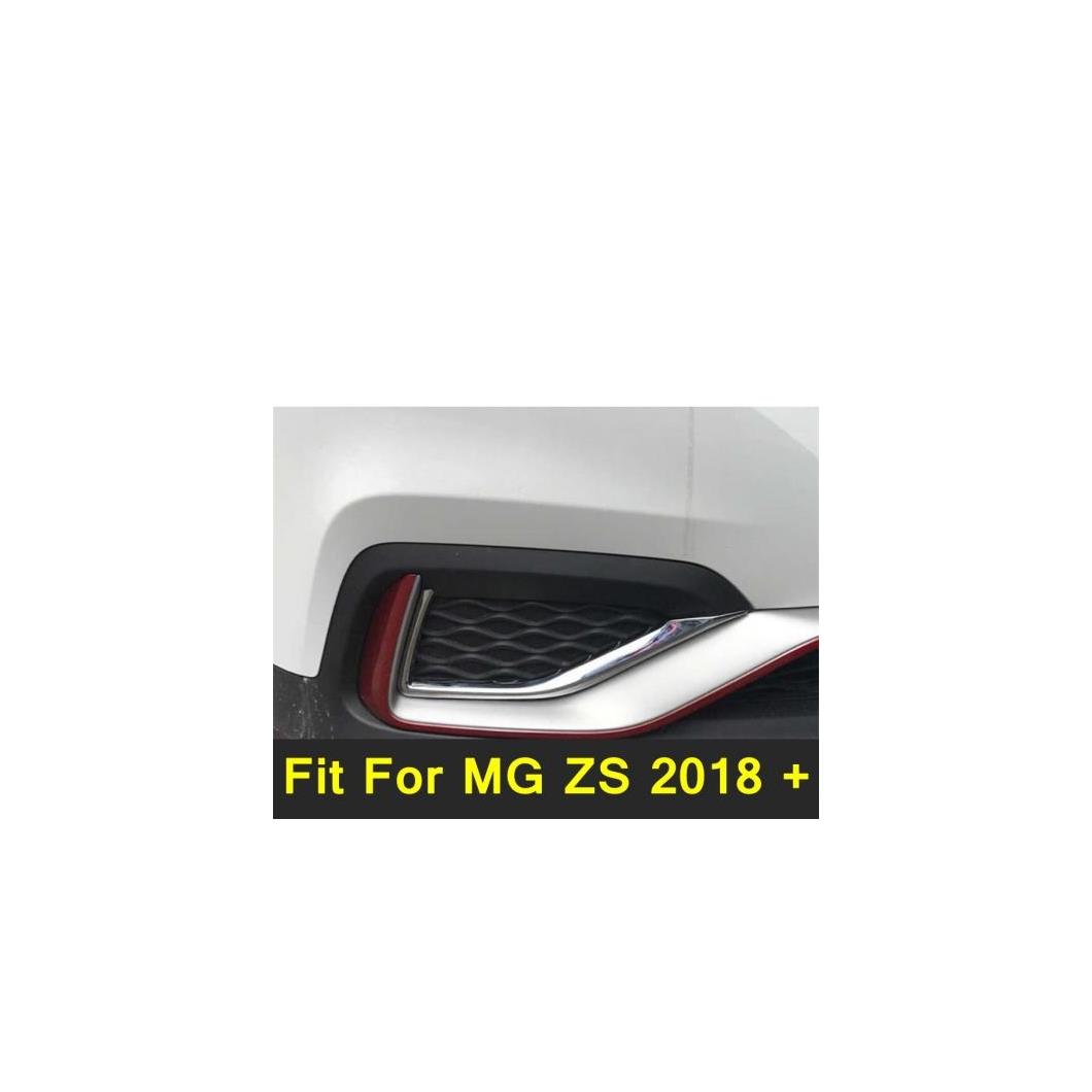 クローム フロント バンパー フォグライト ランプ 装飾 ストリップ アイリッド アイブロー カバー トリム 2ピース 適用: MG ZS 2018-2021 アクセサリー AL-PP-4151 AL Exterior parts for cars