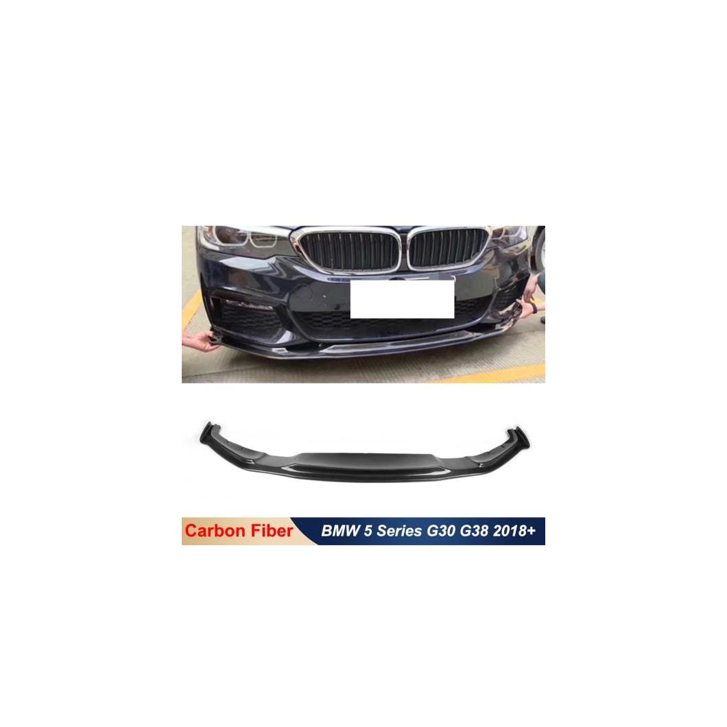 リアル カーボンファイバー フロント バンパー チン リップ チューニング パーツ 適用: BMW BMW 5シリーズ G30 G38 520I 530i スポーツ 2018 アップ カーボン AL-OO-2509 AL Exterior parts for cars｜オートパーツエージェンシー2号店