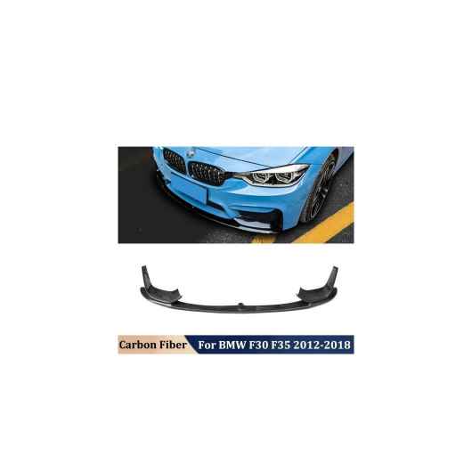 リアル カーボンファイバー フロント リップ プロテクター バンパー リップ シャベル ヘッド 適用: BMW 3シリーズ F30 F35 2012-2018 AL-OO-2744 AL Car parts
