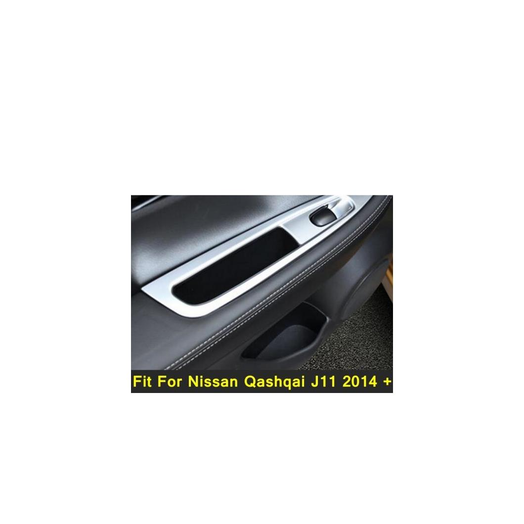 ABS アクセサリー 適用: 日産 キャシュカイ J11 2014-2020 インサイド ドア ハンドル パネル ステッカー サラウンド ウインドウ リフト スイッチ トリム AL-PP-4231 AL Interior parts for cars