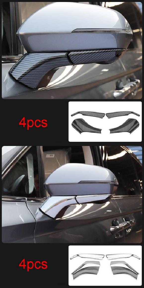 4ピース 適用: MG IMAX8 2021 バックミラー ミラー 装飾 ストリップ ブラック・シルバー AL-PP-4553 AL Exterior parts for cars｜オートパーツエージェンシー2号店