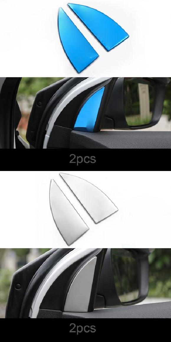 2ピース 適用: ヒュンダイ/現代/HYUNDAI エラントラ 2014-2015 列 A トライアングル 装飾 装飾 カバー ブルー・シルバー AL-PP-4591 AL Interior parts for cars