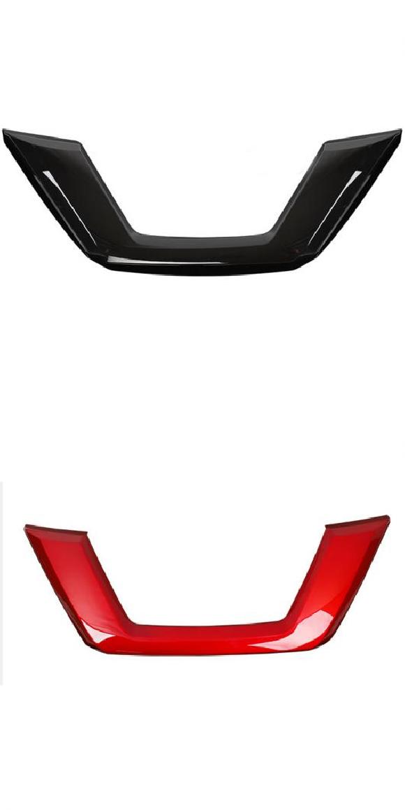 1ピース 適用: 日産 ローグ 2017-2021 X-トレイル フロント グリル U-フレーム 装飾 カバー ブラック・レッド AL-PP-4680 AL Exterior parts for cars