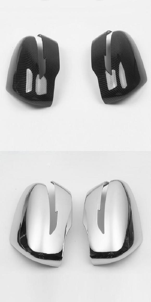 2ピース 適用: 日産 ローグ 2014-2021 X-トレイル バックミラー ミラー 装飾 保護 カバー ブラック・シルバー AL-PP-4708 AL Exterior parts for cars