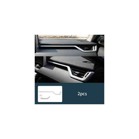シルバー 適用: トヨタ RAV4 2020-2021 シルバー マット インテリア ギア 通気口 タイプ9 AL-PP-4783 AL Exterior parts for cars