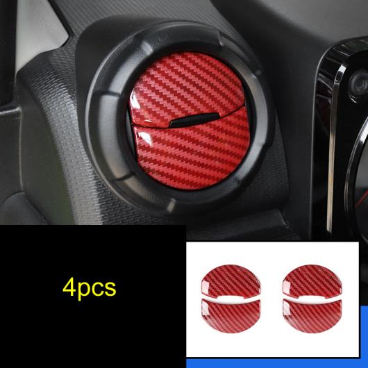 レッド カーボンファイバー 適用: スズキ ジムニー 2019-2020 JB64-JB74 セントラル コントロール 装飾 通気口 ギア パネル インテリア タイプ8 AL-PP-4894 AL Car parts|オートパーツエージェンシー2号店