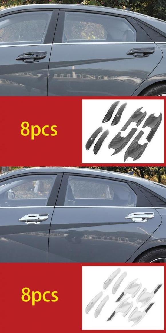 適用: ヒュンダイ/現代/HYUNDAI エラントラ 2021 ハンドル ドア ボウル 装飾 カバー 保護 タイプ3・タイプ6 AL-PP-4965 AL Car parts｜オートパーツエージェンシー2号店