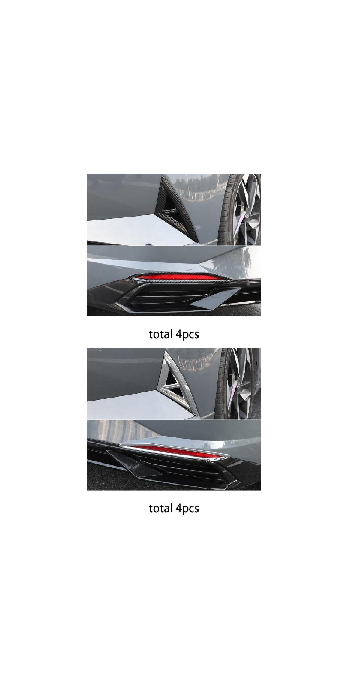 2ピース 適用: ヒュンダイ/現代/HYUNDAI エラントラ 2021 フロント リア フォグライト 装飾 フレーム 改修 トリム タイプ5・タイプ6 AL-PP-4969 AL Car parts