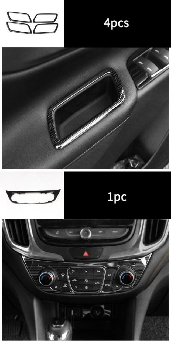 ブラック 適用: シボレー/CHEVROLET エクイノックス 2018-2019 改修 インテリア 装飾 セントラル コントロール ギア 通気口 パネル フレーム タイプ5・タイプ17 AL-PP-5009 AL Car parts