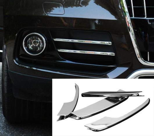 4ピース 適用: アウディ/AUDII Q5 2013-2016 フォグランプ グリル トリム メッキ シルバー AL-PP-5178 AL Exterior parts for cars