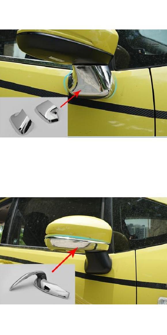 2ピース ABS 適用: ホンダ フィット 2014-2017 バックミラー ミラー カバー トリム ステッカー タイプ1・タイプ2 AL-PP-5231 AL Interior parts for cars｜オートパーツエージェンシー2号店