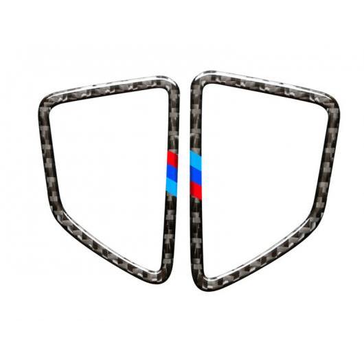 2ピース カーボン ファイバー ABS ステッカー 適用: BMW X5 X6 2008-2013 通気口 装飾 フレーム ステッカー タイプ1 AL-PP-5363 AL Exterior parts for cars