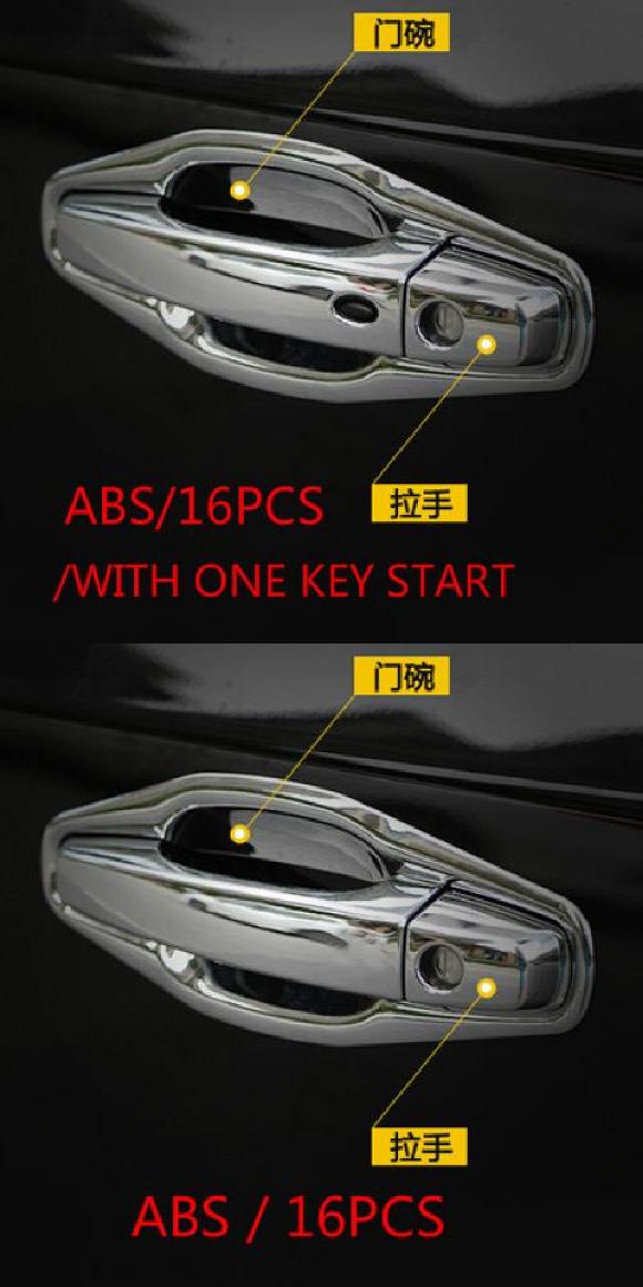 8ピース/16ピース ABS 適用: MG GS 2015-2016 ドア ハンドル カバー ボックス 装飾 ステッカー タイプ3・タイプ4 AL-PP-5246 AL Exterior parts for cars｜オートパーツエージェンシー2号店