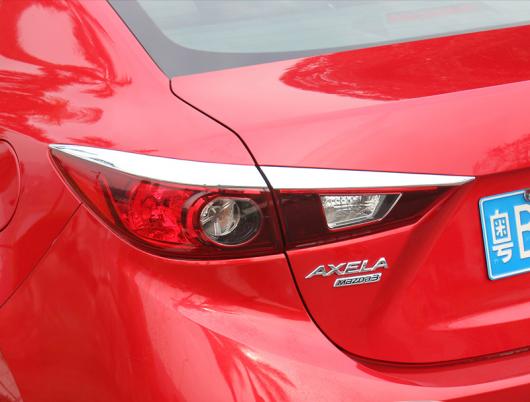 4ピース 適用: MAZDA3 アクセラ 2017 サルーン テールライト アイブロー 装飾 スパンコール ステッカー AL-PP-5355 AL Interior parts for cars