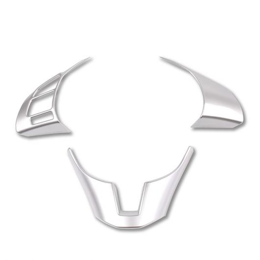 3ピース 適用: マツダ CX-4 ステアリング ホイール スパンコール 装飾 シルバー AL-PP-5686 AL Interior parts for cars