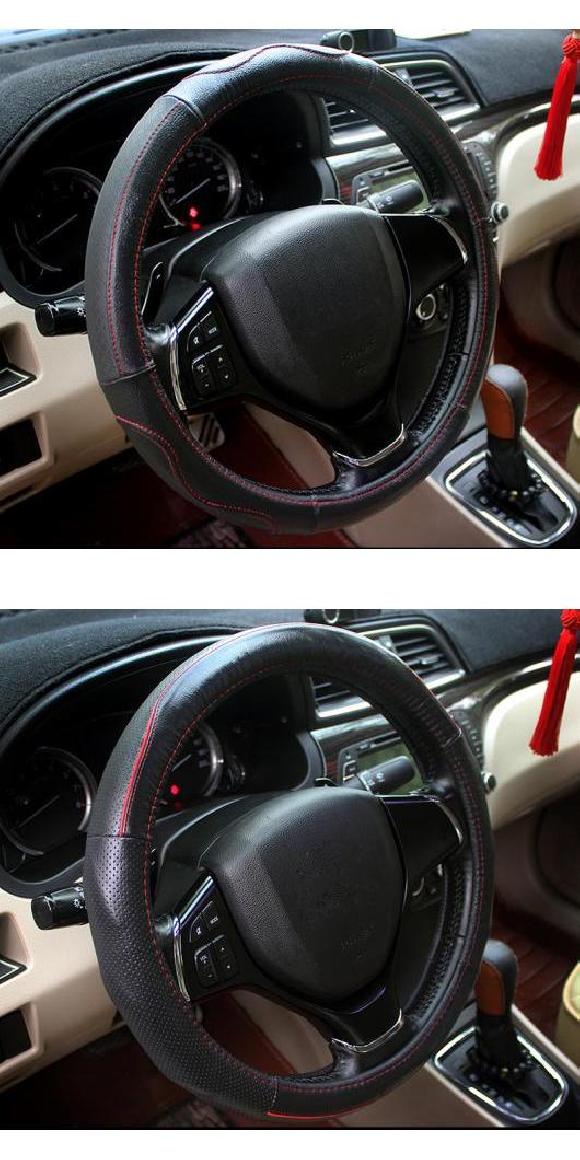 1ピース 適用: スズキ ビターラ 2016-2017 ステアリング ホイール カバー トップ レイヤー レザー タイプ1・タイプ2 AL-PP-5634 AL Interior parts for cars