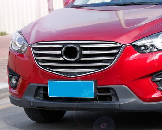 9ピース 適用: マツダ CX-5 2015 フロント グリル マシーン カバー 装飾 スパンコール AL-PP-5691 AL Exterior parts for cars