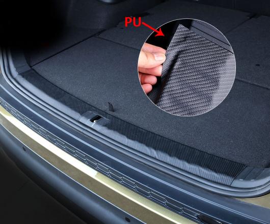 1ピース PU 適用: シュコダ コディアック トランク 保護 PU カーボンファイバー パターン 装飾 AL-PP-5873 AL Interior parts for cars