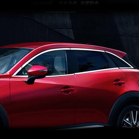 12ピース 適用: マツダ CX-3 2018 ウインドウ トリム ステンレス スチール 装飾 AL-PP-6421 AL Exterior parts for cars