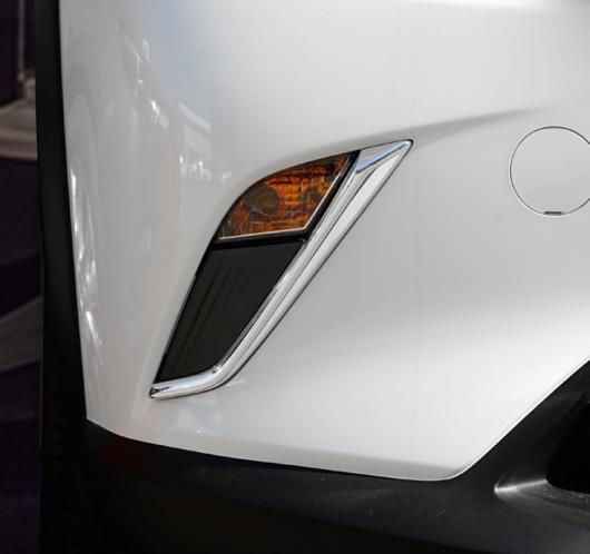 2ピース 適用: マツダ CX-3 2018 フロント フォグランプ 装飾 ストリップ AL-PP-6424 AL Exterior parts for cars