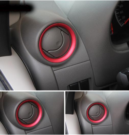 4ピース アルミ 合金 適用: 日産 マイクラ スモール 吹き出し口 エアコン 装飾 リング AL-PP-6584 AL Interior parts for cars｜オートパーツエージェンシー2号店