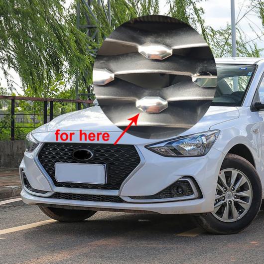 適用: ヒュンダイ/現代/HYUNDAI エラントラ 2018-2019 フロント グリル 装飾 ステンレス スチール AL-PP-6921 AL Exterior parts for cars