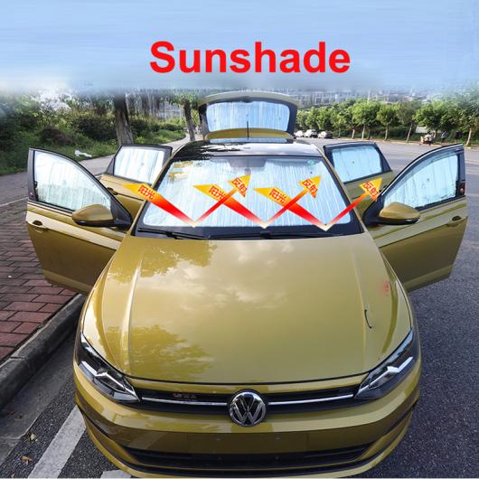 9ピース 適用: ポロ プラス 2019 サンシェード 日焼け止め AL-PP-6990 AL Exterior parts for cars|オートパーツエージェンシー2号店