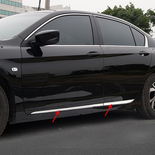 4ピース 適用: ホンダ アコード 2014-2017 ボディ トリム ドア ストリップ ステンレス スチール ステッカー AL-PP-7002 AL Exterior parts for cars