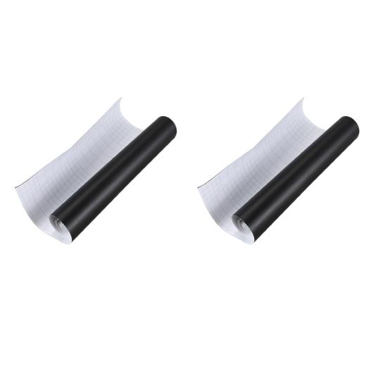 2ピース 12X60 インチ マットブラック ビニール フィルム ラップ DIY ステッカー AL-PP-7497 AL Interior parts for cars