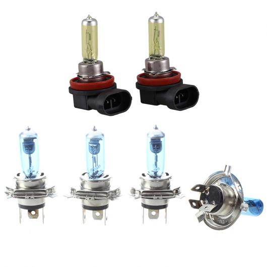 2ピース DC 12V 55W H11 3000K スーパー イエロー フォグライト ライト バルブ ランプ＆4X ランプ ハロゲン バルブ ヘッドライト H4 ホワイト ライト 100W AL-PP-7499 AL Car parts