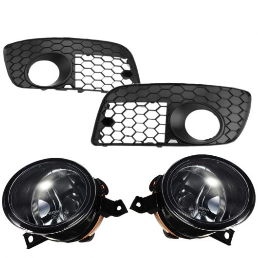 フロント バンパー フォグライト カバー ハニカム メッシュ グリル フォグランプ 適用: ジェッタ MK5 GLI 2006-2009 AL-PP-7657 AL Car parts