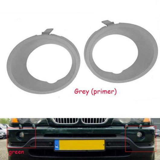 フロント 左＆右 ロワー バンパー フォグライト カバー 吹き出し口 グリル サイド 適用: BMW X5 E53 2000-2003 タイプ1 AL-PP-8429 AL Car parts