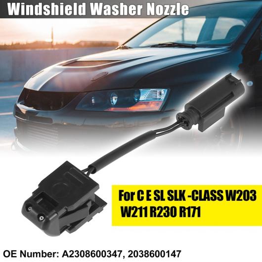 左/右 シールド ウォッシャー スプレー ノズル ジェット 2308600347 適用: メルセデス-ベンツ C E SL SLK-クラス W203 W211 R230 R171 ブラック AL-PP-8810 AL Car parts|オートパーツエージェンシー2号店
