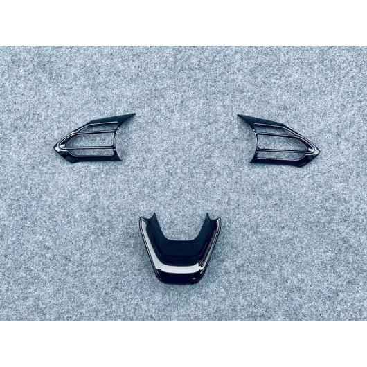 適用: トヨタ ヤリス ヴィッツ クロス XP210 2020 2021 ABS クローム ステアリング ホイール パネル カバー ベゼル トリム バッジ モールディング ガーニッシュ ブラック AL-QQ-3240 AL Interior parts for cars