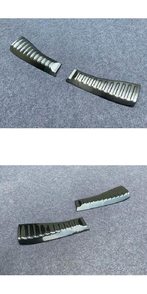 適用: ホンダ フィット GR1 2020 2021 ステンレス スチール リア トランク スカッフ プレート ドア シル カバー モールディング ガーニッシュ ブラック・カーボン調 AL-QQ-3118 AL Interior parts for cars