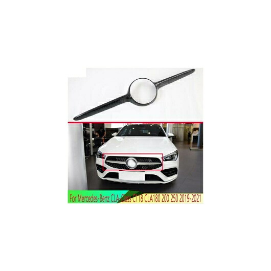 適用: メルセデス・ベンツ CLA-クラス C118 CLA180 200 250 2019-2021 カーボンファイバー調 フロント センター メッシュ グリル グリル カバー AL-QQ-3186 AL Exterior parts for cars｜オートパーツエージェンシー2号店